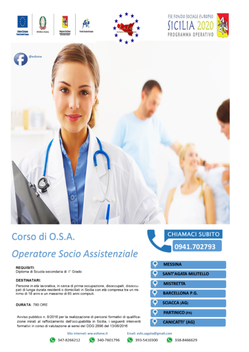 Corso OSA - Operatore Socio Assistenziale - E.S.F.O.